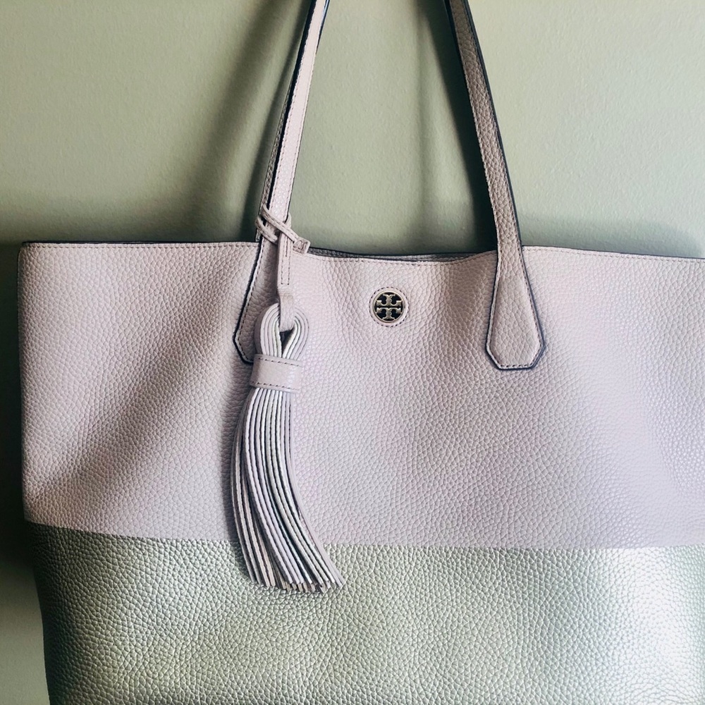 Tory Burch Color-Block Perry Tote - Picture 13 of 14